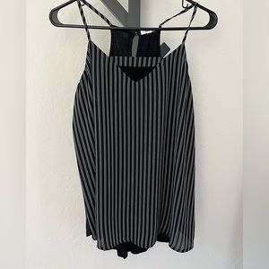 Black & White striped tank